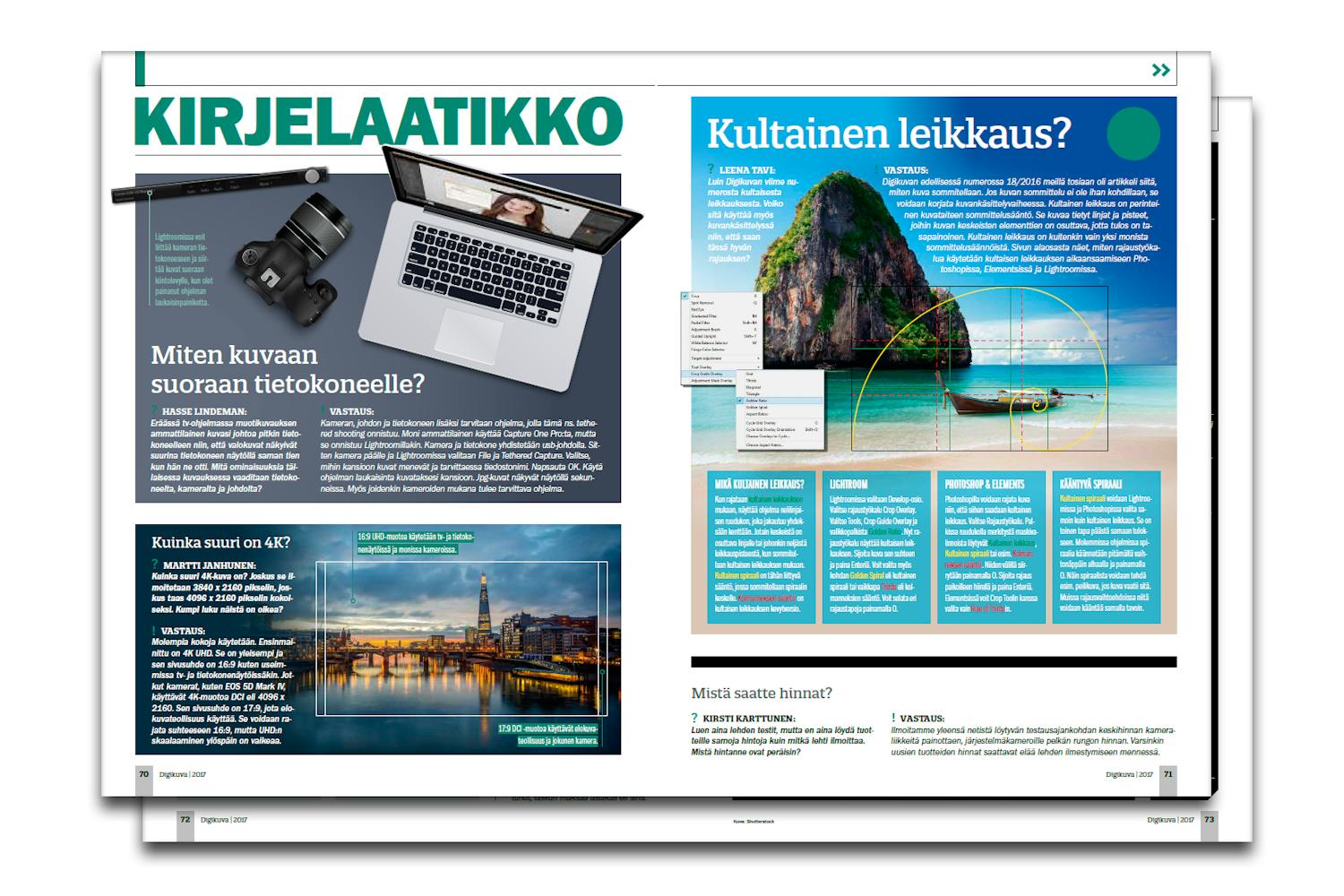 Näin kuvataan suoraan tietokoneelle